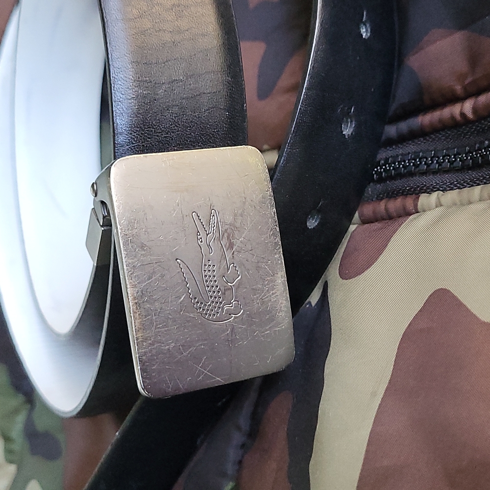 Lacoste black size 38 men's belt